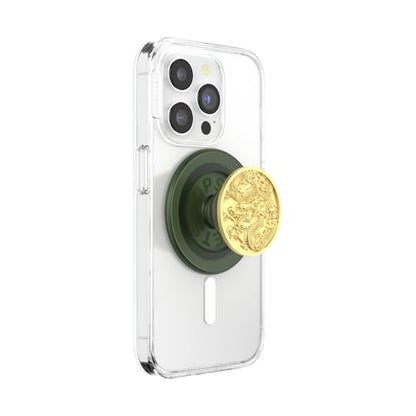 PopSockets Phone Grip for MagSafe, Magnetic Holder- Enamel Dragon - color: Enamel Dragon, style: MagSafe