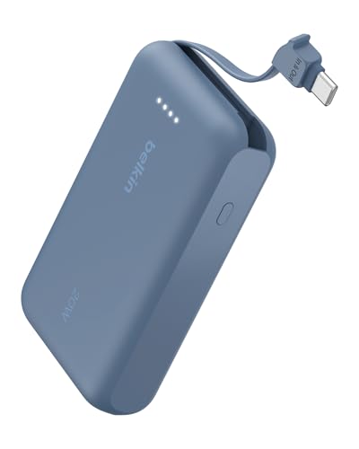 Belkin 10000mAh 20W USB C Power Bank, Portable Charger for iPhone & iPad - color: Blue, style: 10K mAh