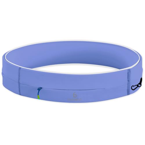 FlipBelt Zipper Running Belt, Waist Pack for Fitness and Running, US Company - color: Periwinkle, size: Small