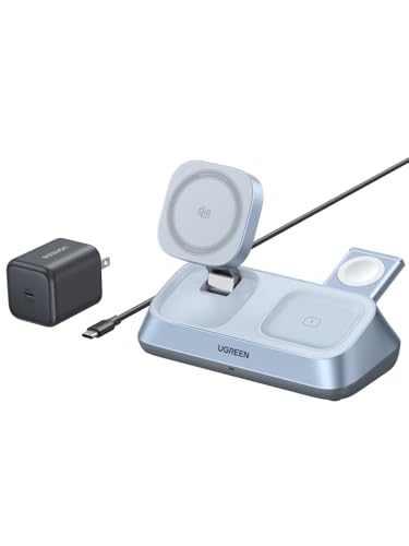 UGREEN MagFlow Qi2.2 25W 3-in-1 MagSafe Compatible Fast Charging Station