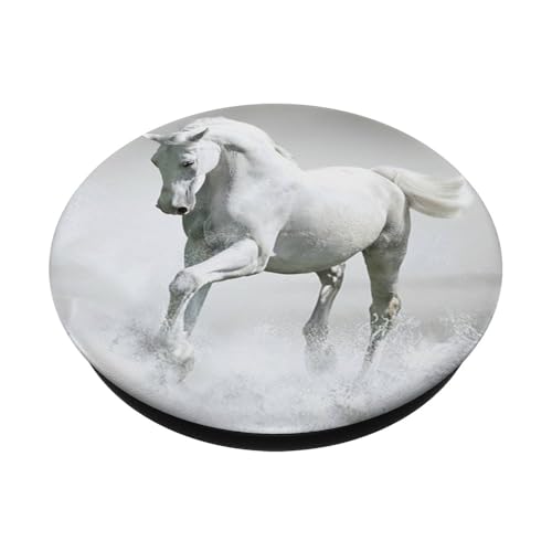 White Horse Pop Socket Grip Stand PopSockets Adhesive PopGrip - style: Adhesive PopGrip