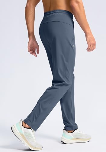 G Gradual Men's 30"/32"/34"/36" Inseam Tall Sweatpants with Zipper Pockets - color: Dusty Blue, size: Small