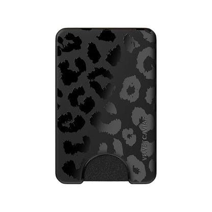 VELVET CAVIAR compatible with MagSafe Wallet 2.0 | Magnetic Card Holder Wallet for iPhone 17/16/15/14/13/12 or Phone Cases compatible with MagSafe | Black Leopard - color: Black Leopard