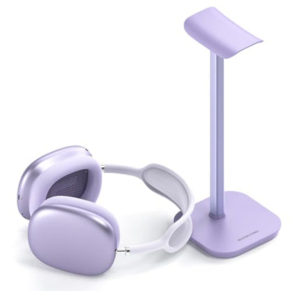 Headphone Stand, Aluminum Desk Headset Earphone Holder (Purple) - color: Purple
