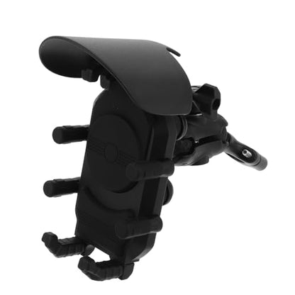 Veemoon Motorcycle Handlebar Phone Mount with Vibration Dampener Anti-Theft Shock-Absorbing Bike Smartphone Holder for Navigation and Riding