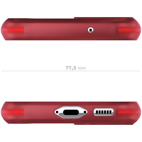 Ghostek Covert Galaxy S23 Clear Phone Case with Military Grade Shockproof Protection, Non-Slip Grip, Protective Silicone Cover Designed for 2023 Samsung Galaxy S23 (6.1") (Red) - color: Red [Limited], size: Galaxy S23
