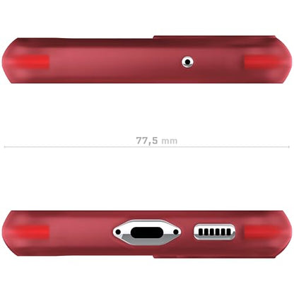 Ghostek Covert Galaxy S23 Clear Phone Case with Military Grade Shockproof Protection, Non-Slip Grip, Protective Silicone Cover Designed for 2023 Samsung Galaxy S23 (6.1") (Red) - color: Red [Limited], size: Galaxy S23