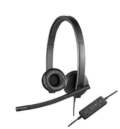 Logitech H570e Stereo Headphones with Noise Cancelling Microphone - Black - size: UC, style: Stereo