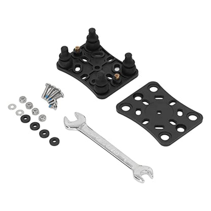 Qiilu Vibration Dampening Motorcycle Phone Mount, Bike Phone Holder Motorcycle Mobile Phone Holder Shock Absorber Phone Bracket Buffer Black for Motorcycle Bike ATV UTV