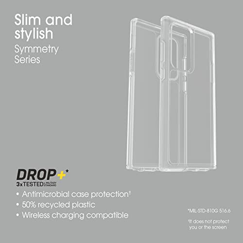 OtterBox Symmetry Series Clear Series Case for Galaxy S22 Ultra - Clear - color: Clear