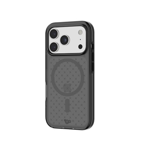 Tech21 EvoCheck Case for iPhone 17 Pro – Smokey/Black | Slim Protective Case | Impact Protection | MagSafe Compatible - color: Black, size: iPhone 17 Pro