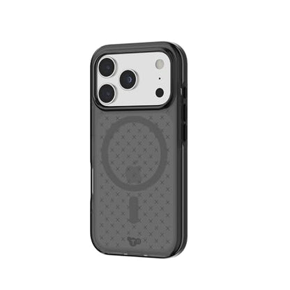 Tech21 EvoCheck Case for iPhone 17 Pro – Smokey/Black | Slim Protective Case | Impact Protection | MagSafe Compatible - color: Black, size: iPhone 17 Pro