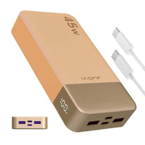 JUOVI Portable Charger 45W 20000mAh Fasting Charging Power Bank - color: Orange