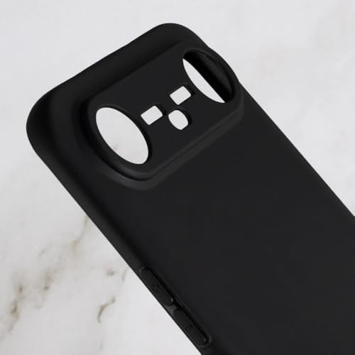 Protective Case for Tecno Pova Slim 5G - Black | 6.78" Slim Shockproof Bumper Back Cover Anti-Scratch Flexible TPU Shell, Grip-Friendly - color: Black