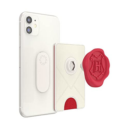 PopSockets Adhesive Phone Wallet with Grip- Hogwarts Letter - color: Hogwarts Letter Adhesive, style: Adhesive