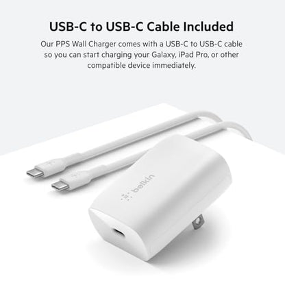 Belkin 30W Compact USB C Charger Block, USB C to Lightning Cable - style: 30W + Lightning Cable