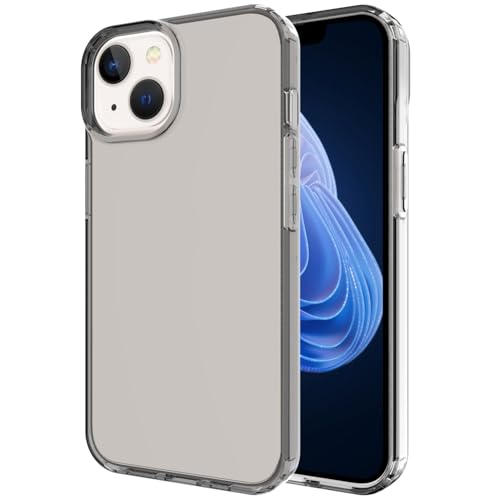 Phone Case for iPhone 14 Clear, [Crystal Clear][Non-Yellowing] Slim Shockproof Reinforced Drop Protective Flexible TPU Back Cover Phone Case for iPhone 14 Protective Case(Black) - color: Black