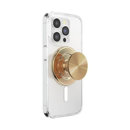 PopSockets Phone Grip for MagSafe, Magnetic Holder- Alum Radial Gold - color: Aluminum Radial Gold, style: MagSafe