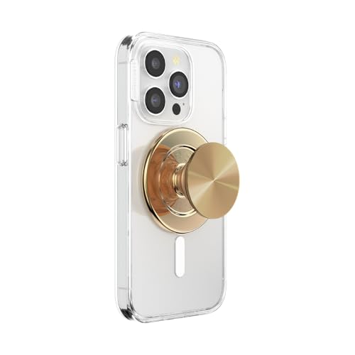 PopSockets Phone Grip for MagSafe, Magnetic Holder- Alum Radial Gold - color: Aluminum Radial Gold, style: MagSafe