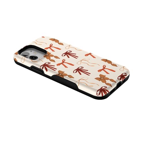 Casely iPhone 12 Mini Case | Fall Girlie | Pumpkin Spice Bows | Bold Protective Design | MagSafe Compatible Design - color: Fall Girlie | Pumpkin Spice Bows, size: Iphone 12 Mini