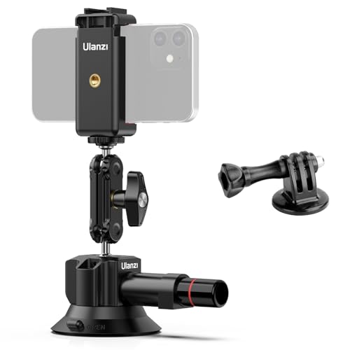 UURig SC-01 Suction Mount 3" for Vlogging Camera Car with Smartphone Clamp - size: 3" SC-01 Suction Mount