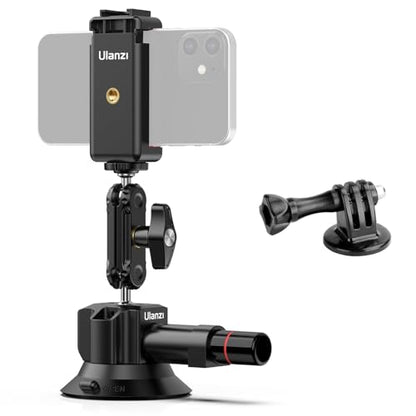UURig SC-01 Suction Mount 3" for Vlogging Camera Car with Smartphone Clamp - size: 3" SC-01 Suction Mount