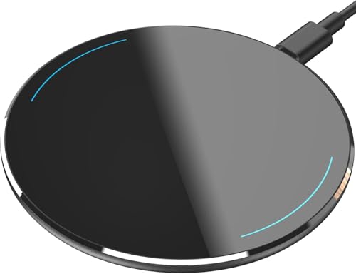 TOZO W1 Max 15W Fast Wireless Charger, Anti-Slip, Sleep-Friendly - color: Ink Black