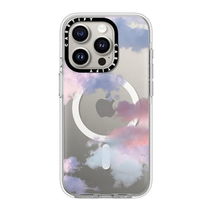 CASETiFY for iPhone 15 Pro Case - Impact Clear Compatible with MagSafe | Not Yellowing | 6.6 ft. 3X Military Grade Drop Protection | Clouds | Clear - color: Clouds, size: Iphone 15 Pro (6.1")