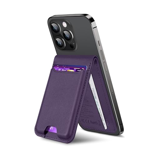 ExtreLife For Magsafe Wallet, Works with Apple Find My, 6 Cards Holder - color: Dark Purple