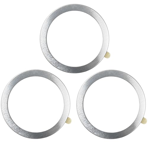 TENOC Universal Metal Ring Sticker, 3Pcs, Silver - color: Silver