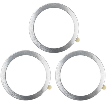 TENOC Universal Metal Ring Sticker, 3Pcs, Silver - color: Silver