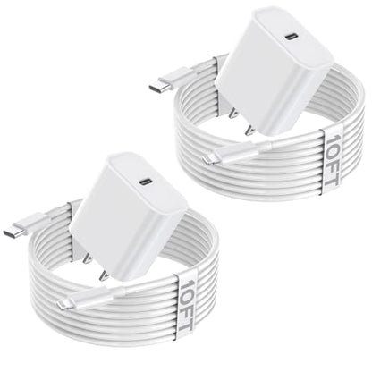 Fast iPhone Charger,i Phone 14 Charger Fast Charging Power Delivery Charger - color: White-10FT