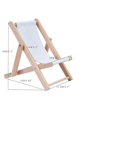 Foldable Wooden Cell Phone Stand, Phone Holder for Desk - color: White