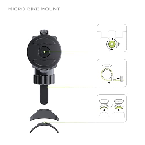SP CONNECT Universal Bicycle Mobile Phone Holder | Smartphone Bracket Mount for Mountain & Road Bikes Patented Twist Lock, Strong Clamp-Grip | SPC+