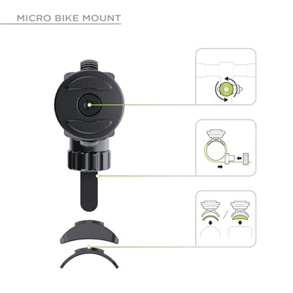 SP CONNECT Universal Bicycle Mobile Phone Holder | Smartphone Bracket Mount for Mountain & Road Bikes Patented Twist Lock, Strong Clamp-Grip | SPC+