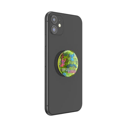 PopSockets Adhesive Phone Grip, Holder- Neon Stitch - color: Neon Stitch, style: Adhesive