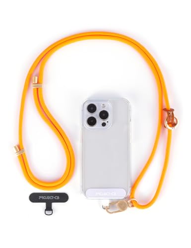 Cell Phone Lanyard 1,Phone Tether Tab 2,Phone Crossbody Strap,Lanyards for Around the Neck,Adjustable Phone Strap(Orange-G) - color: Orange-g