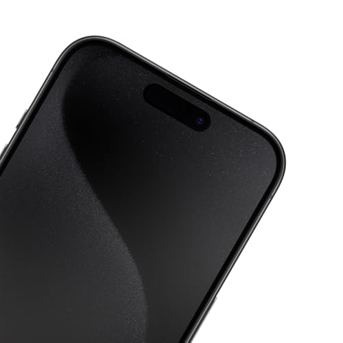 Just In Case Privacy Tempered Glass Screen Protector for iPhone 15 Pro - 9H, Anti-Spy Filter, High Transparency, Case-Friendly