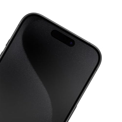 Just In Case Privacy Tempered Glass Screen Protector for iPhone 15 Pro - 9H, Anti-Spy Filter, High Transparency, Case-Friendly