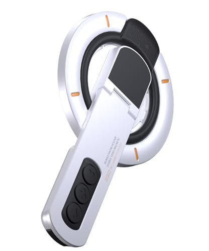 Phone Grip for Magsafe Phone Stand 360°Roration Gym Holder (White) - color: White