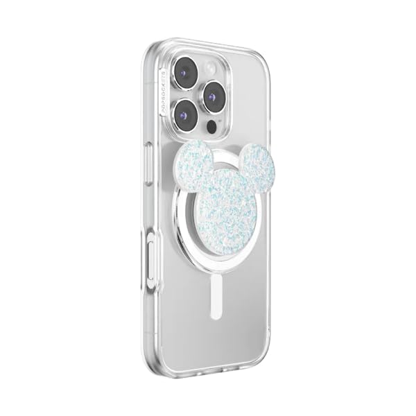 PopSockets Phone Grip for MagSafe, Magnetic Holder- Mickey Ears White - color: Earridescent Mickey White, style: MagSafe