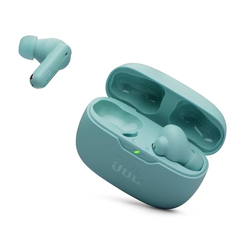 JBL Vibe Beam 2 - True Wireless Noise Cancelling Earbuds with JBL Pure Bass Sound & Smart Ambient Technology, 4mics for Crisp, Clear Calls, up to 40Hrs of Playback, IP54 Dust & Water Resistant (Blue) - color: Blue