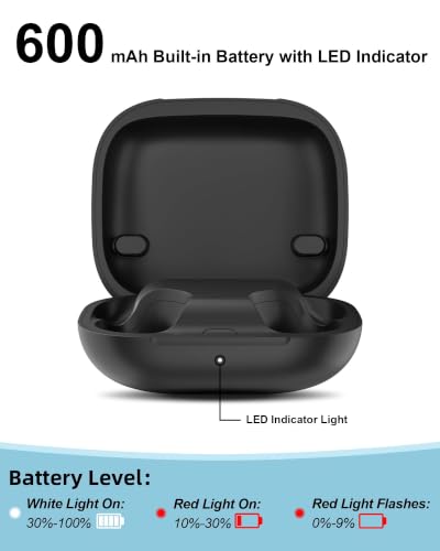 Charging Case Replacement for Powerbeats Pro 2 : Wireless Earbuds Charger Case with Bluetooth Pairing Sync Button, 600mAh Battery, Earbuds Not Included - color: Powerbeats Pro 2 Black