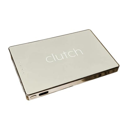 Clutch - Pro USB-C Portable Charger - Compatible with iPhone 15, 16, 17 & Android Devices - Power Bank Magnetic Battery - TSA Travel Approved - USB Rechargeable - Built-in Cable - 5000 mAh - 3.7oz - color: Ivory
