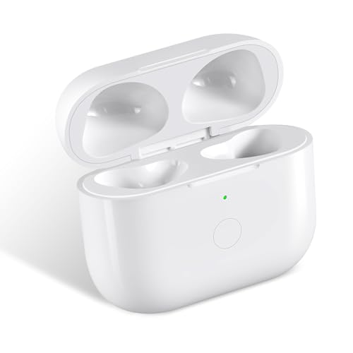 Wireless Charging Case Compatible with AirPod 3rd Generation, Air Pod 3 Charger Case Replacement with Bluetooth Pairing Sync Button,Without Earbuds,White - color: Air Pod 3 Charging Case