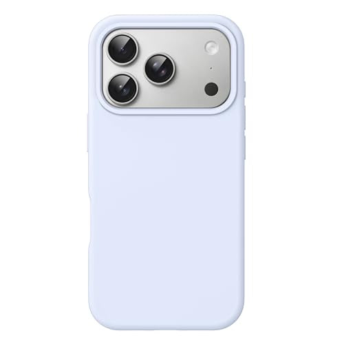 JETech Silicone Case for iPhone 17 Pro Max, Mist Blue | Silky Soft Touch, Shockproof Protection, Scratch Resistant, Microfiber Lining - color: Blue, size: iPhone 17 Pro Max