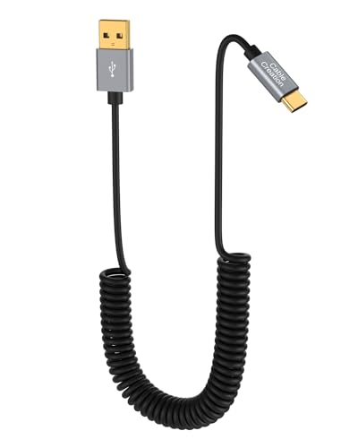 CableCreation Coiled USB A to C 60W Fast Charging Cable Max 5FT for CarPlay - style: A to C 2-Pack
