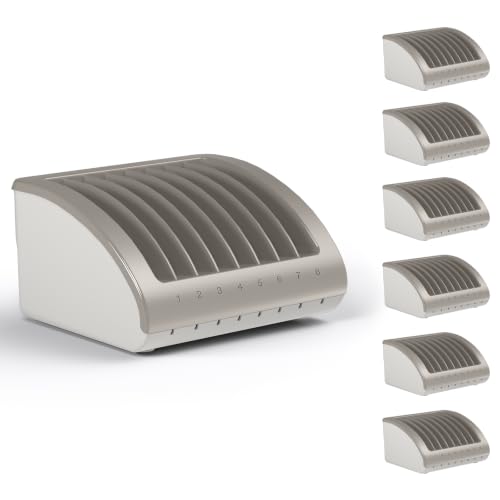 6-Pack, 8-Device Universal AC Laptop Charging Station with Power Strip - size: 6 PACK - 8 Tablet/Chromebook