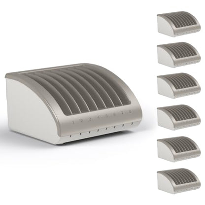 6-Pack, 8-Device Universal AC Laptop Charging Station with Power Strip - size: 6 PACK - 8 Tablet/Chromebook