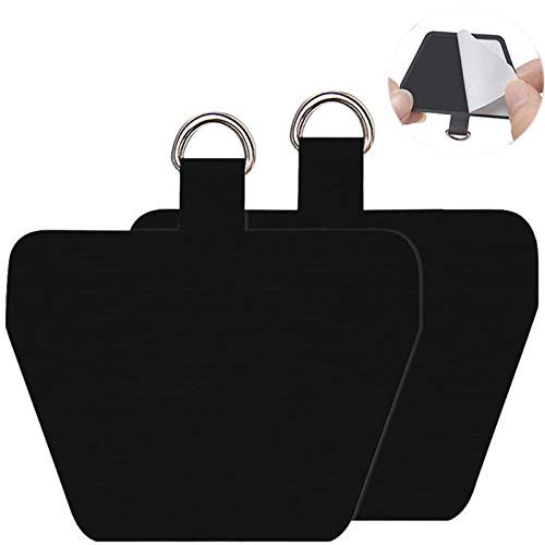 COCASES Phone Tether Tab, Phone Lanyard Strap Tab, 2 Pack Black - color: Black